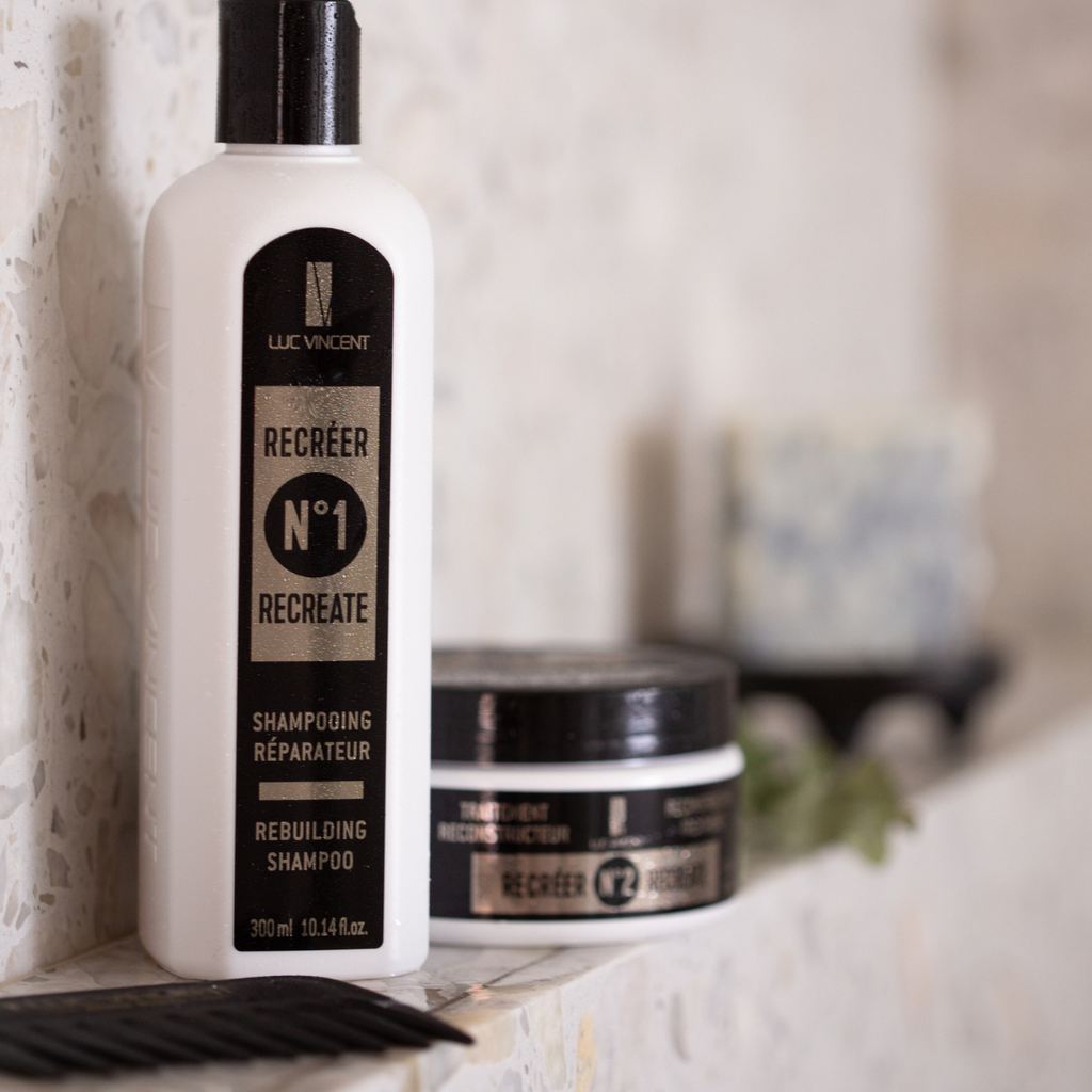 RECREATE SYSTEM: Revolutionary restorative hair treatment.