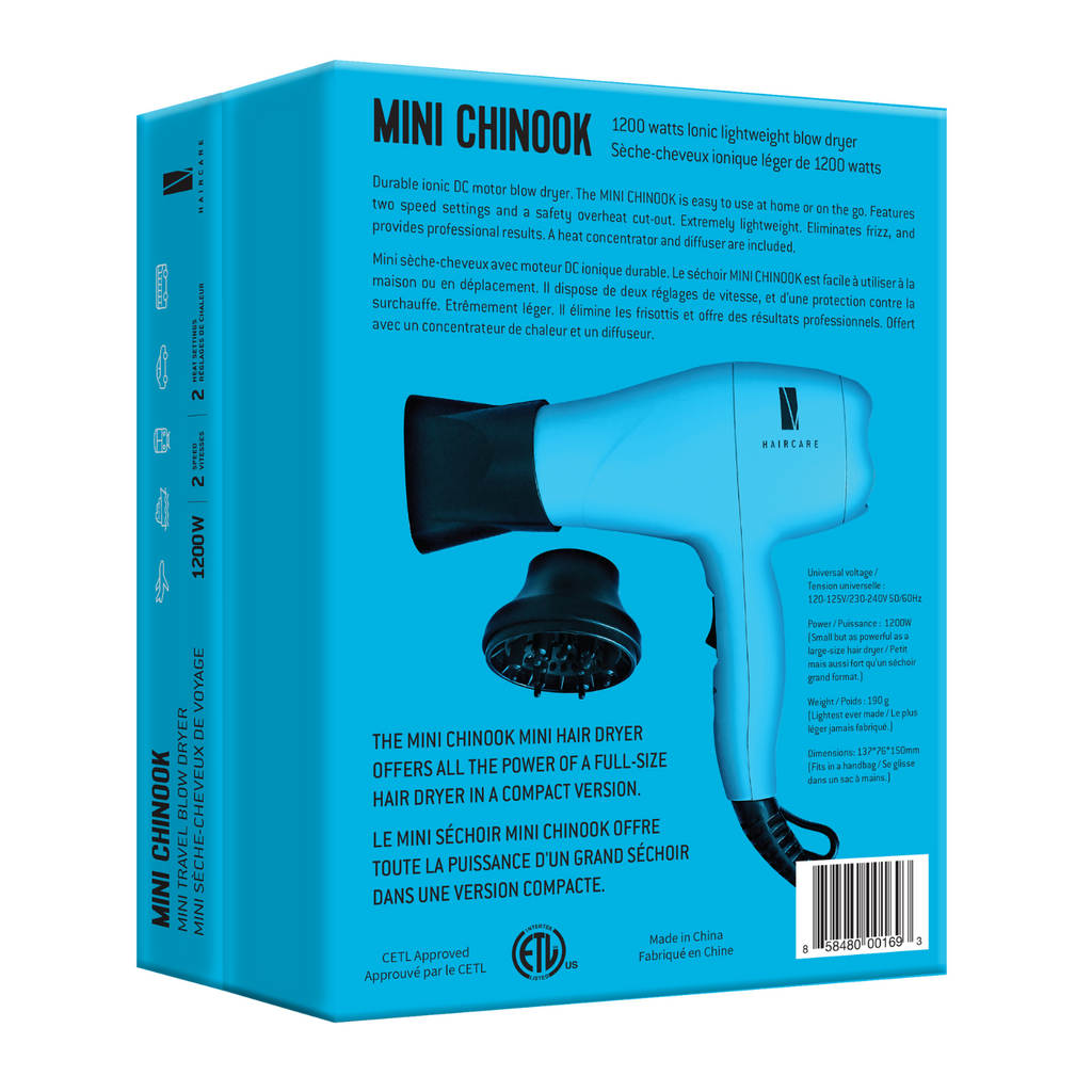 Mini Chinook - Travel Hair Dryer